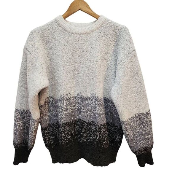 Dazy Sweaters - Dazy soft thick sweater gray white black Size XL